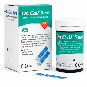 Cintas de medición de Glicemia x 50 und. On Call Sure